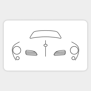 Karmann Ghia outline graphic (black) Magnet